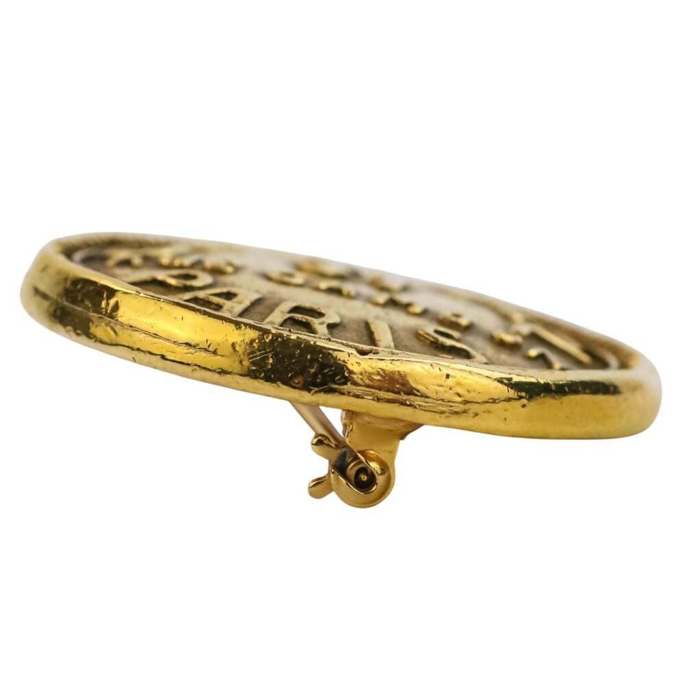 CHANEL Authentic Vintage Gold Brooch - Picture 3 of 16
